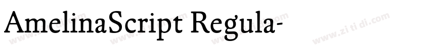 AmelinaScript Regula字体转换